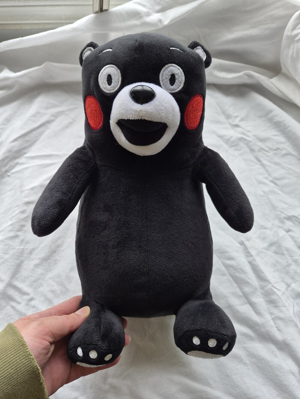 Kumamon Plush Black Bear Japan Mascot Stuffed Animal Official Style